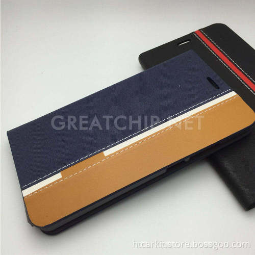 For Huawei p9 bumper case,contrast color leather case p9 p9lite
